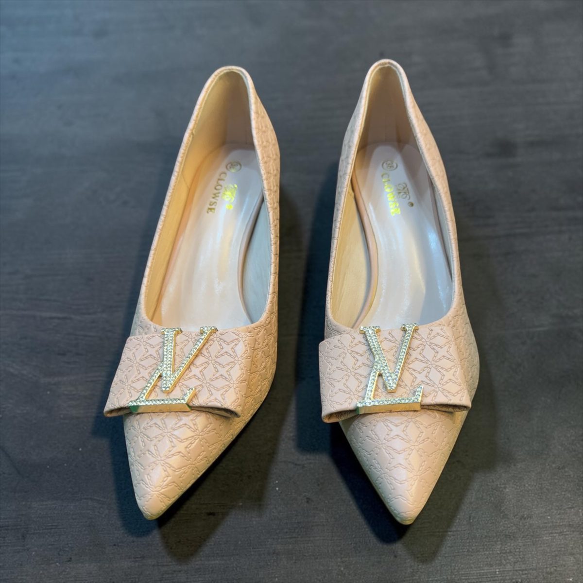 Luxury Monogram Pointed Toe Pumps 