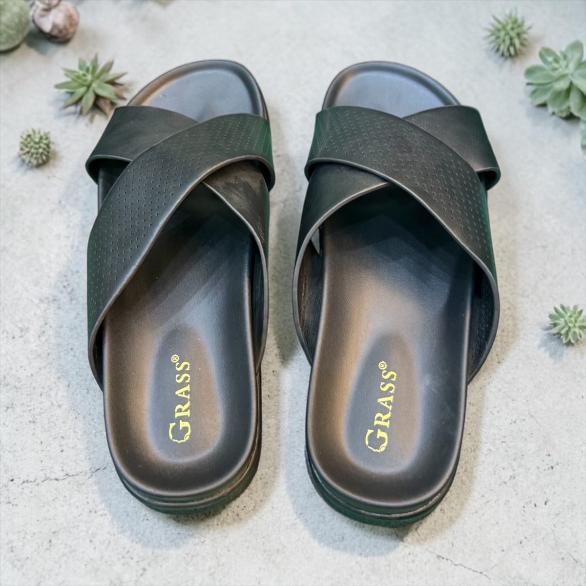 Bliss Cross-Strap Slides