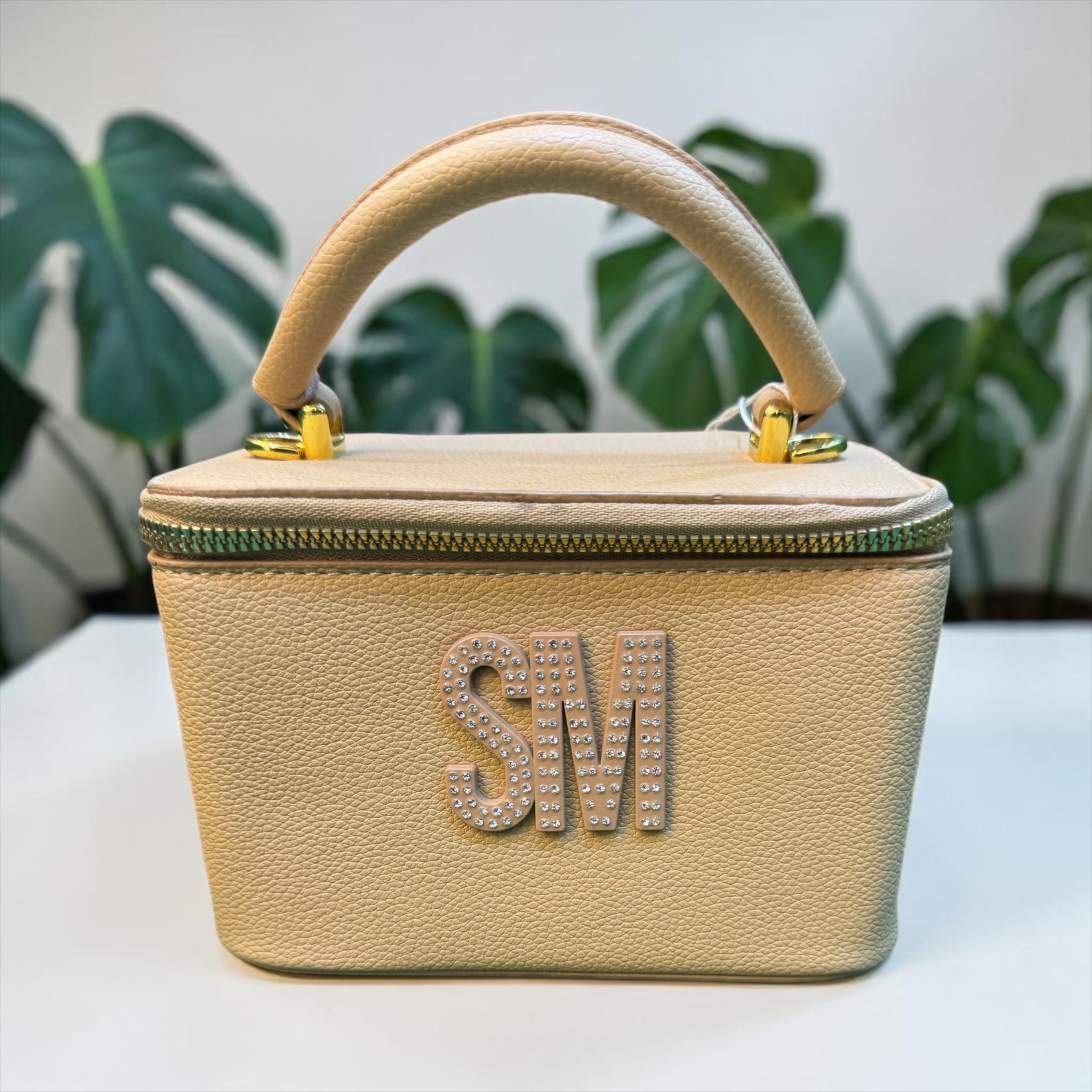 SM Crystal Monogram Handbag