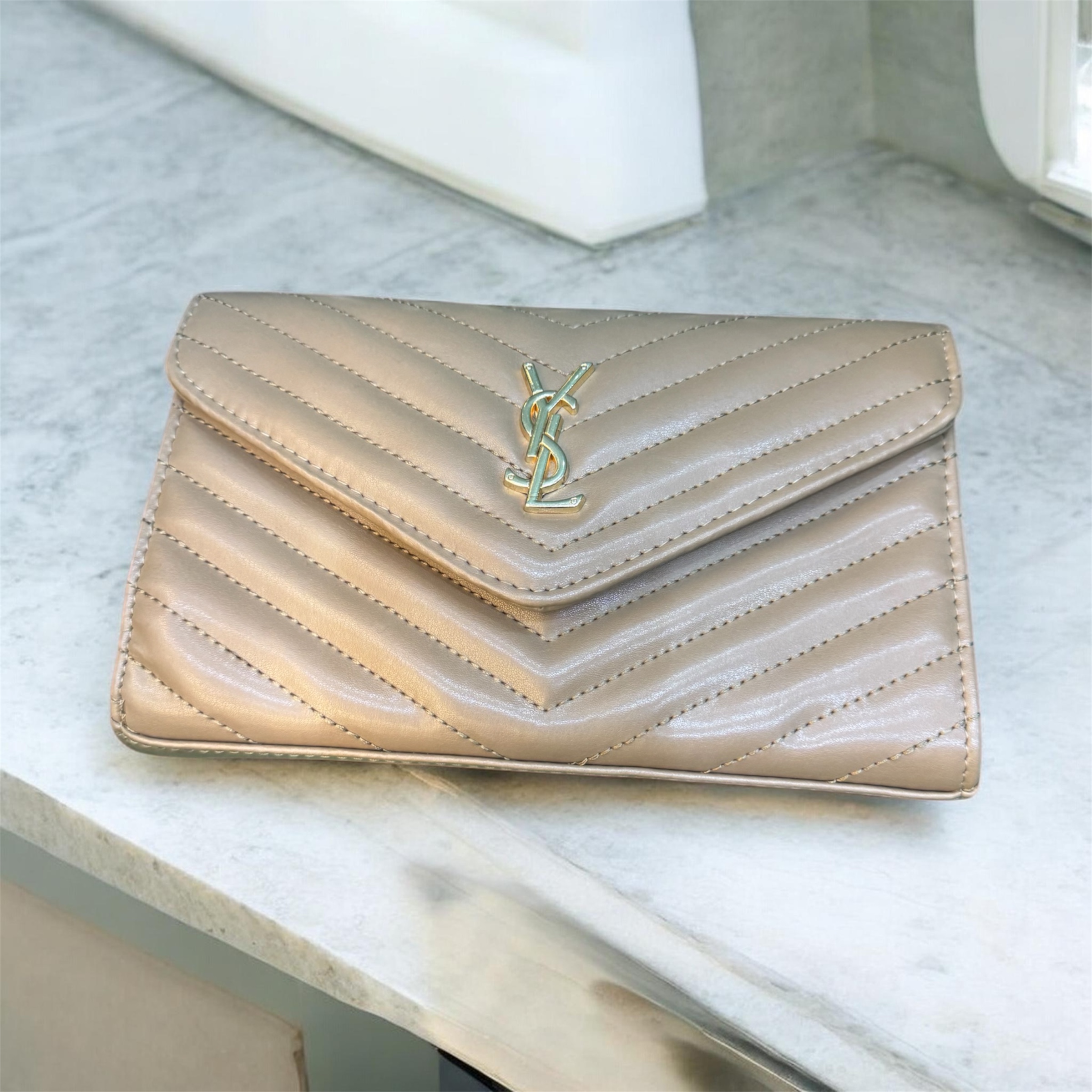 YSL Monogram Quilted Hand Bag