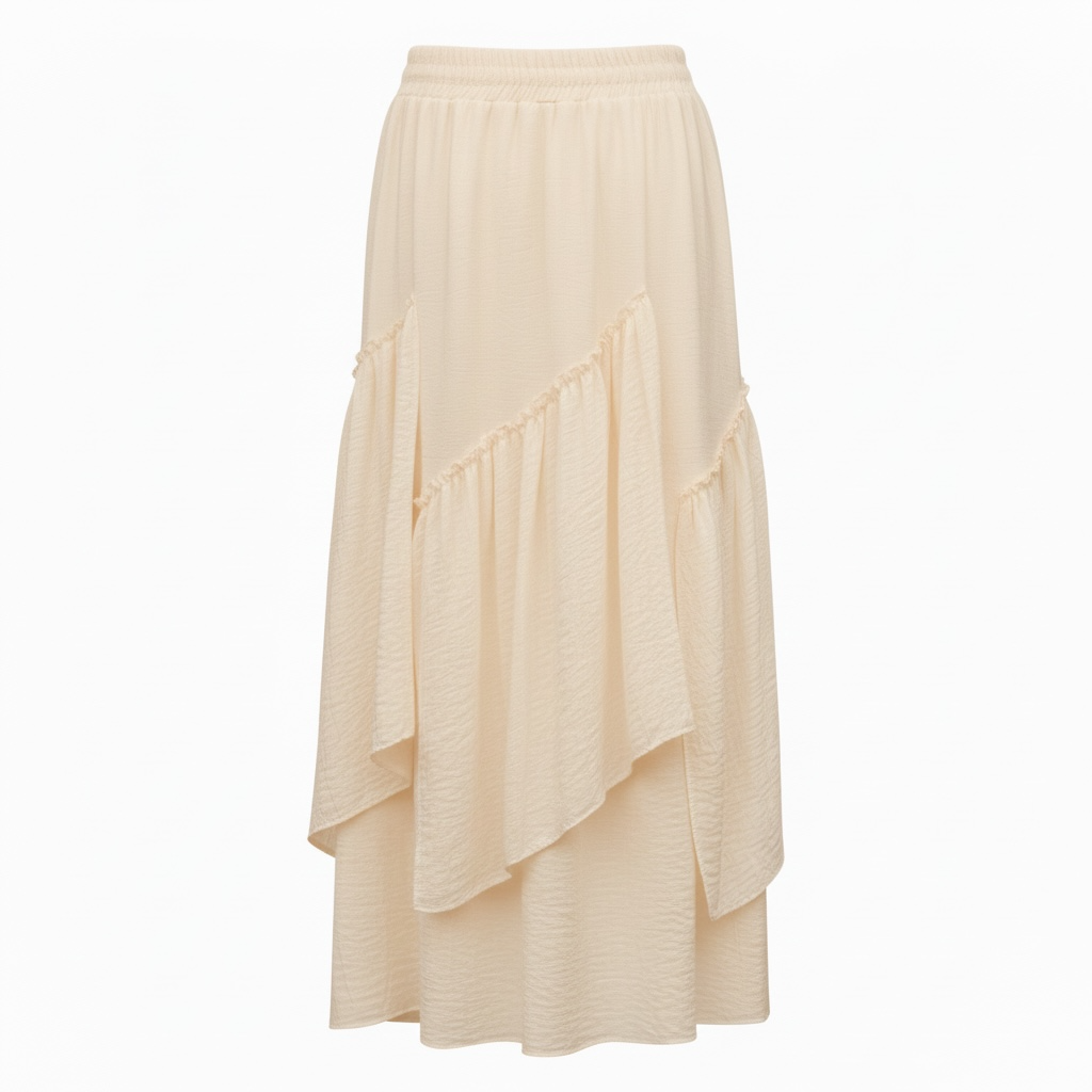 Tiered Ruffle Maxi Skirt