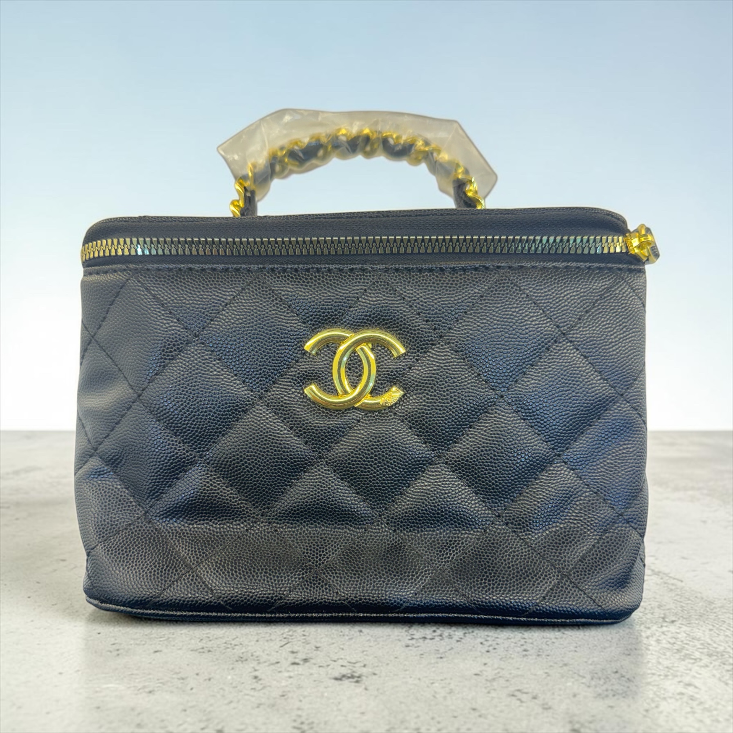 Chanel Caviar Quilted Vanity Case