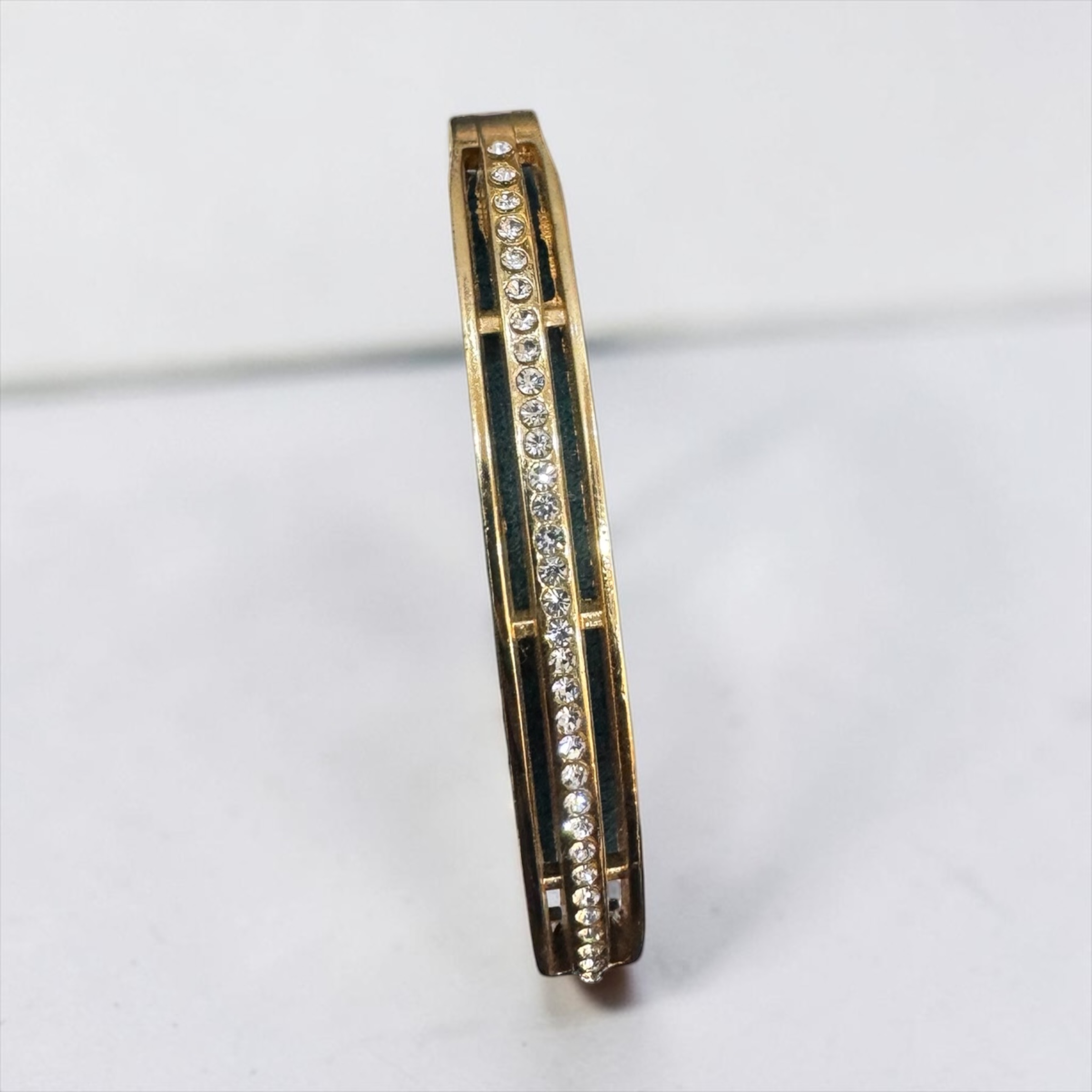 Luxe Crystal Channel Bangle Bracelet