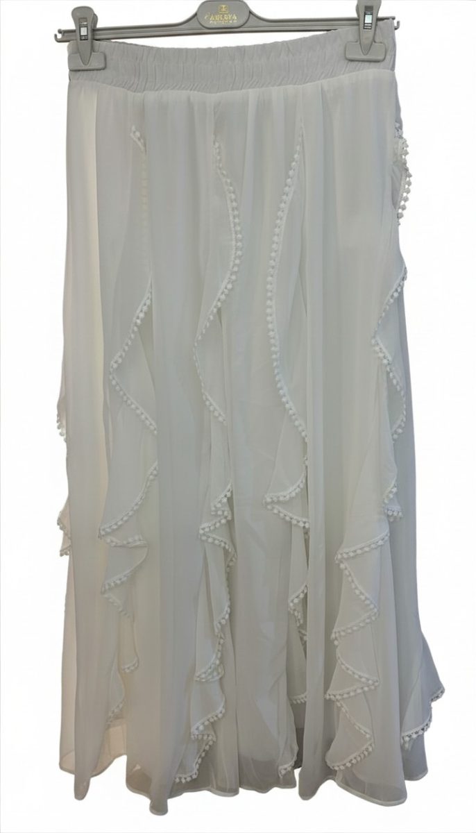 Tiara Ruffle Maxi Skirt